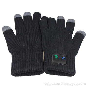 Bluetooth gloves with USB cable